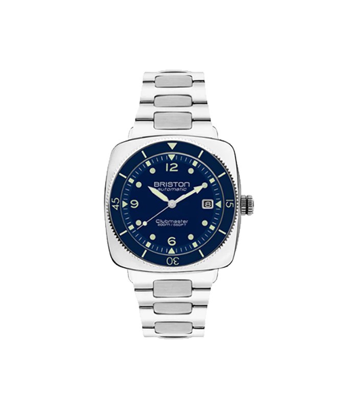 Briston Clubmaster Legend - Diver - Steel - Navy blue