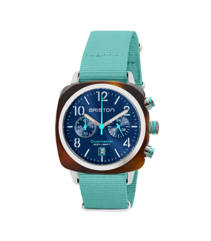 Briston Clubmaster Classic - Chrono - Summer Vibes - Peacock blue